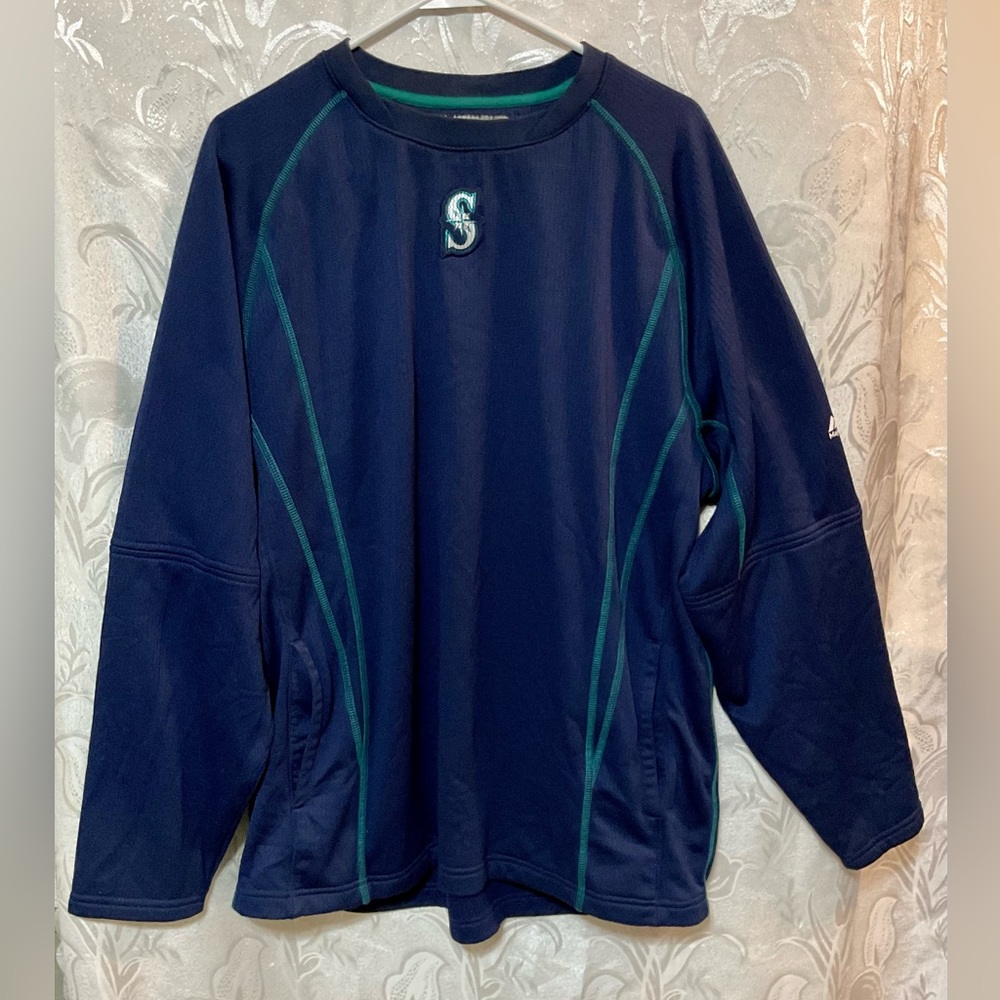 Majestic Navy Blue Long Sleeve Pullover
